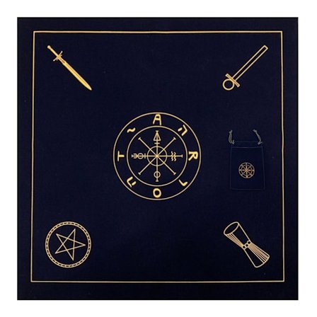 Altar Tarot Duk Sammet Tarotkort Bordsduk med väska för Oracle Divination Spelkortsdyna Brädspelstillbehör