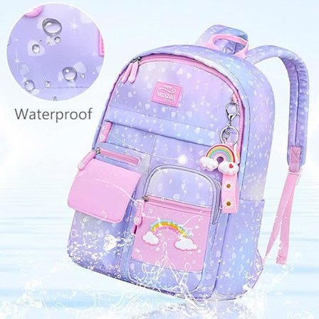 Piger rygsæk stor kapacitet skoletaske stjerneklar himmel rygsæk børn rygsæk teenager pige