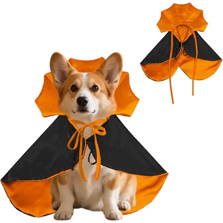 2025 Siste Modell Halloween Hund Katt Vampyrkostyme Vampyrkappe for Små Medium Store Hunder og Katter Kjæledyr Festutstyr Ferietilbehør