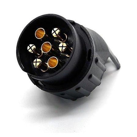 7/13 Trailer Connector Adapter 7 til 13 Pin Trækstangsstik 7-benet til 13-benet til Biltrailer, Traktor, Campingvogn, Cykelstativ [BR]
