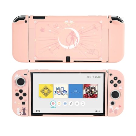 Suojakotelo Nintendo Switch OLED -konsolille, ohut, kova kuori, pehmeä