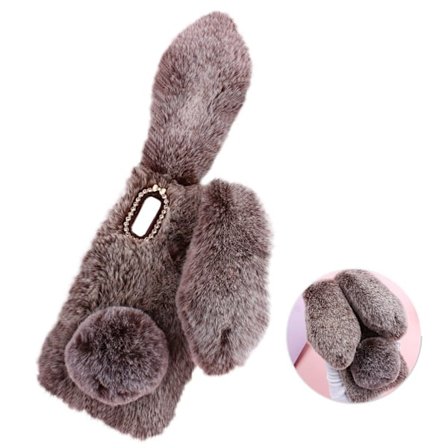 Fluffy Rabbit Samsung Galaxy A20e skal - Brun