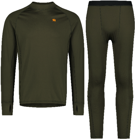 Alaska 1795 CoolDry Base Layer Set kerrasto, Night Green