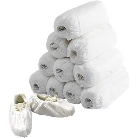 200-pak engangs skoposer i non-woven stoff for teppe-rengjøring