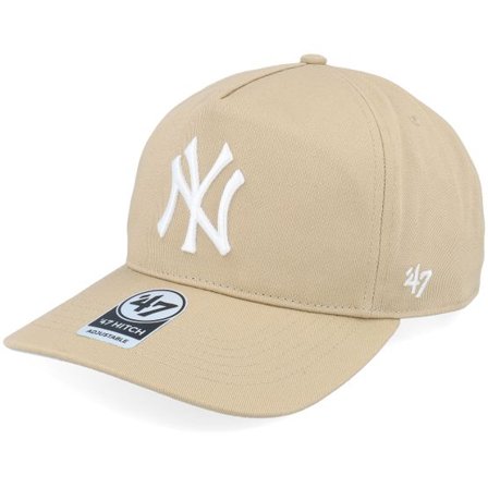 47 Brand - MLB Beige adjustable Keps - New York Yankees MLB Hitch Cap Khaki A-frame Adjustable @ Hatstore