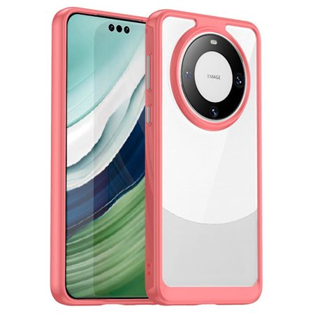 För Huawei Mate 60 Pro/60 Pro+ Case TPU+Akryl Fallsäkert telefonfodral-röd