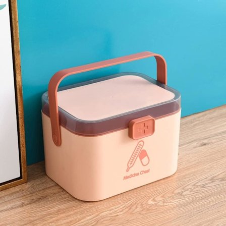 Medisinsk Boks Medisin Oppbevaringsboks Medisinboks Medisinsk Boks Familie Bærbar Oppbevaringsveske Medisinboks