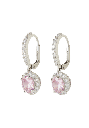 Sigrid Örhängen silver Pink Dam Rosa ONESIZE