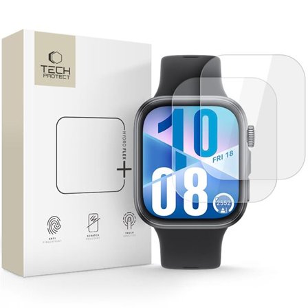 Tech-Protect Hofi Hydro Flex+ 2-pack hydrogeelikalvo Huawei Watch Fit 3/4 - läpinäkyvä