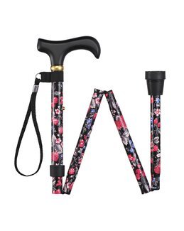 Kävelykeppi Vadelma mustalla pohjalla-Good Living