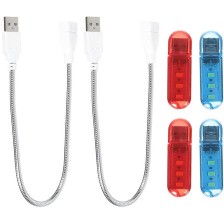 USB Natlampe til Computer - Dekorativ USB-lampe, Pakke med Små LED-lamper til Stemningsbelysning