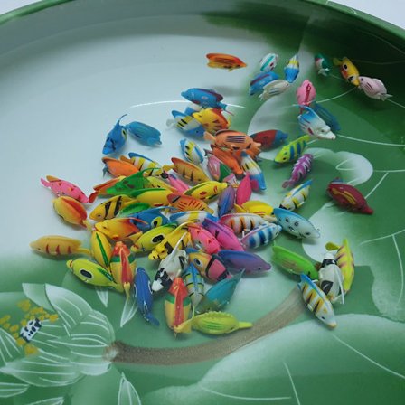 20 stk Kunstige Bevegelige Fiske Plast Flytende Fiske Høy Simulering