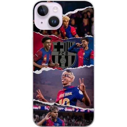 Kompatibelt Mobildeksel til Apple Apple iPhone 15 Yamal Fotball Spiller Barcelona