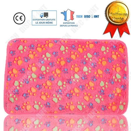 Djup för djur - TD - Rosa - Koralvelour - 20x20CM - Inomhus