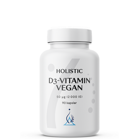 Holistic D3-vitamin vegan 2000IE (50 μg) 90 vegetabiliska kapslar