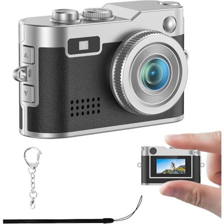 Mini HD Camera - 0.96" Screen, 2MP Photo Resolution and 1080P Video, 200mAh Battery