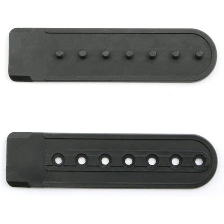 NX Garden Snapback Rem 12 Par Svart Plast Snapback Hatt Keps Snap Spänne Ersättning Reparationsrem med 7 Hål