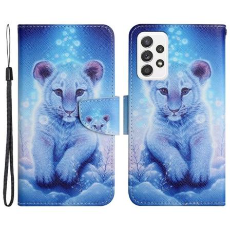 Wonderland Samsung Galaxy A53 5G flip etui - Leopard Blue