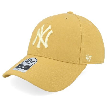 47 Brand - MLB Beige adjustable Czapka Z Daszkiem - New York Yankees Mvp Wheat Adjustable @ Hatstore