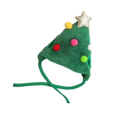 Puppy Santa Scarf jul söta sällskapsdjur hund katt kläder grön