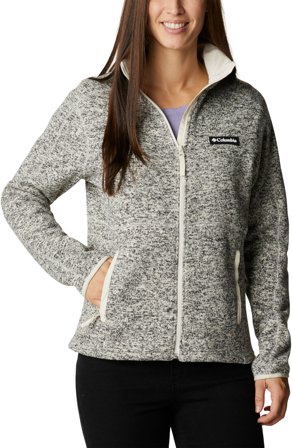 Columbia W's Sweater Weather Full Zip Chalk Heather