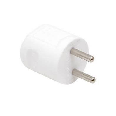 ABL 0116110 Stickpropp ojordad, vit Rak, Anslutningsdon & kablar