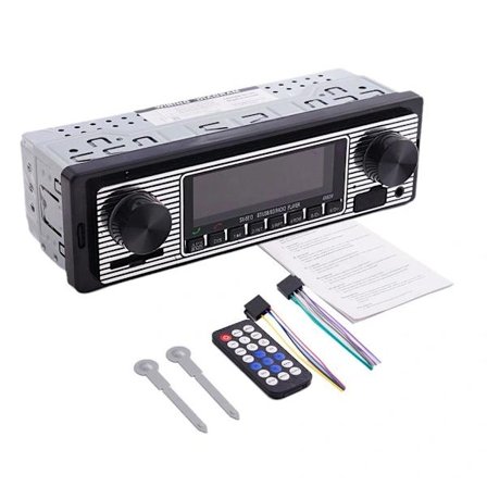 /HH/Vintage Bluetooth Bilstereo MP3-spiller Lyd FM Aux USB-mottak