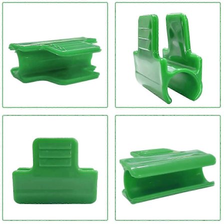 40-pack Trädgårdsväxthusklämmor, Trädgårdsskuggklämmor och 1 Dragskopåse Skuggdukstillbehör (11 mm)