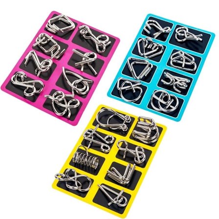 Metalpuslespil - Smart hjernevrider til hjernetræning Gul