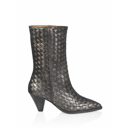 Dwrs Samara - WesternLaarzen | Dark Silver , Grijs , Dames , Maat: 41 EU Cowboylaarzen