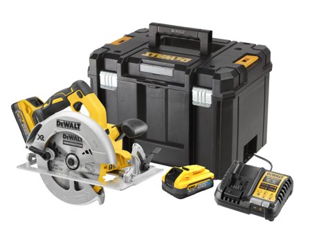 Dewalt DCS570H2T-QW Sirkelsag med batteri og lader, Maskiner
