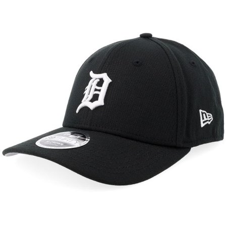 New Era - MLB Svart flexfit Keps - Detroit Tigers 39THIRTY M-crown Poly Black/White Flexfit @ Hatstore