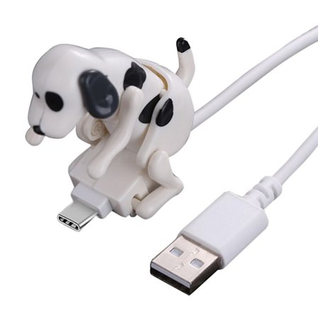 Laddningskabel Hund Smartphone USB C Kabel Typ-C Telefonladdare Mini Humpande Hundkabel med för Touch Swit