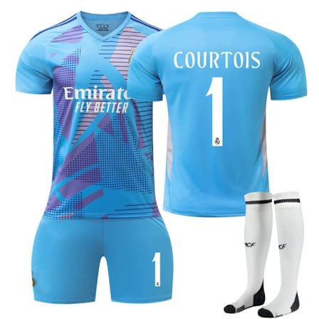 Xbi- 2425 Real Madrid Blå Fotballdrakt Trøye 1 COURTOIS