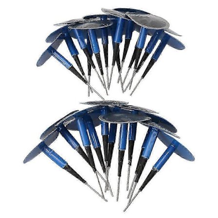 24 stk. Svampe Dækreparationssæt til Bil & Lastbilpunktering, Ledningsforbundne Plugs