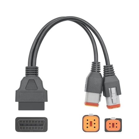 Diagnoseadapter 6+4-pinners for Harley-Davidson-motorsykler