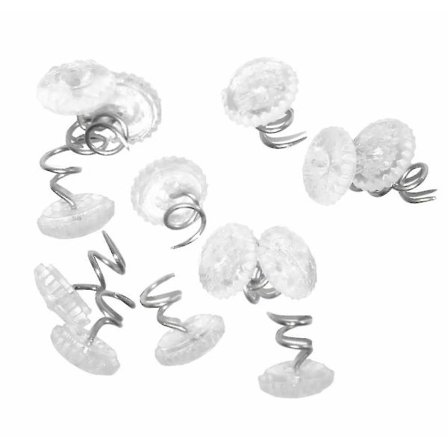 100 stk. klare hoder vri-nåler for møbeltrekk, trekk og seng