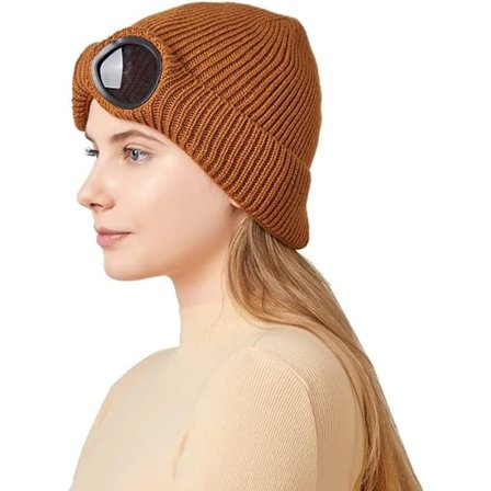 Aviator Solglasögon Stickad Mössa Kallsäker Varm Mössa