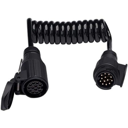 3M 13-leder forlængerkabel til trailer med 13-polet stik til lastbil, traktor, trailer, campingvogn, autocamper 12V