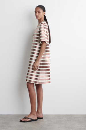 COS Femme Robe T-Shirt Courte En Coton in Blanc