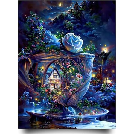 DIY 5D Diamant Kunst Maleri Kit Fuld Diamant - 30x40cm (Slot)