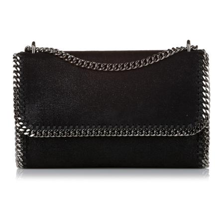 Stella McCartney Pre-owned, Falabella Shaggy Deer Crossbody Bag Zwart, Dames, Maat:ONE Size