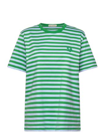 Tasaraita Men Ss T-shirts & Tops Short-sleeved Grønn Marimekko*Betinget Tilbud
