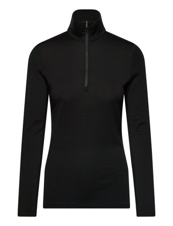 Icebreaker W 260 Tech Ls Half Zip - Black - S