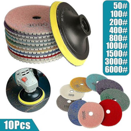 Diamantpoleringsputer Våt Tørr Granitt Marmor Betong Stein