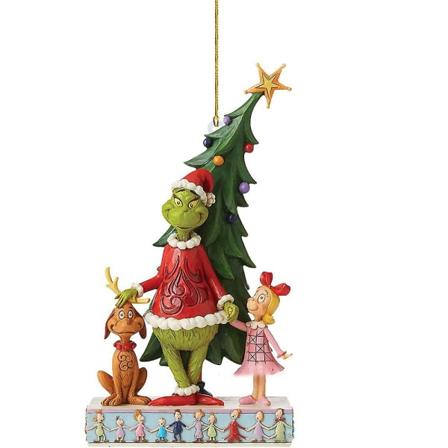 Joulukuusi riippuvat Grinch-riipuskoristeet Xmas Decor Lahja A