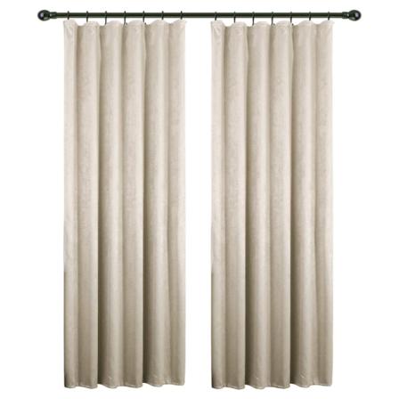 Rootz Mörkläggningsgardiner - Draperier - Fönsterbeklädnader - Termopaneler - Rumsmörkare - Ljusblockerare - Skuggförsörjare - Kräm - 135x245cm