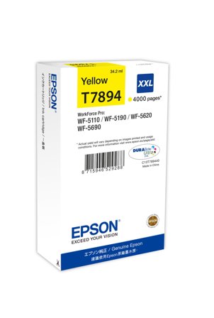 Epson T7894 - XXL-størrelse - gul - original - blekkpatron