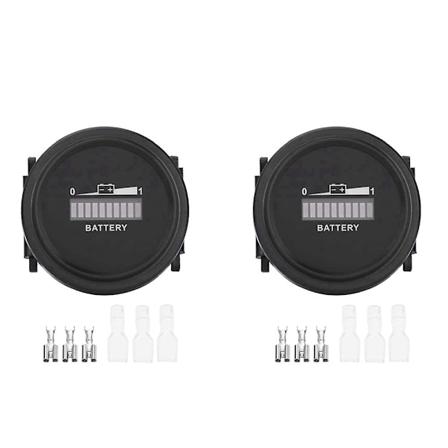 2x 12v/24v/36v/48v/72v LED digitalt batterinivåmåler Vanntett måler Batterinivåmåler for G