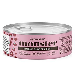 Monster Adult Cat, Beef, 100g dåse, Vådfoder